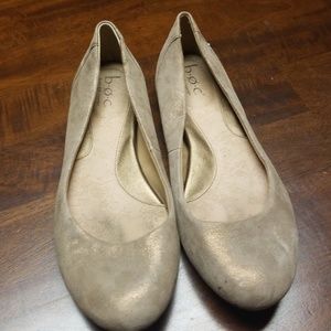 B.O.C matte gold flats